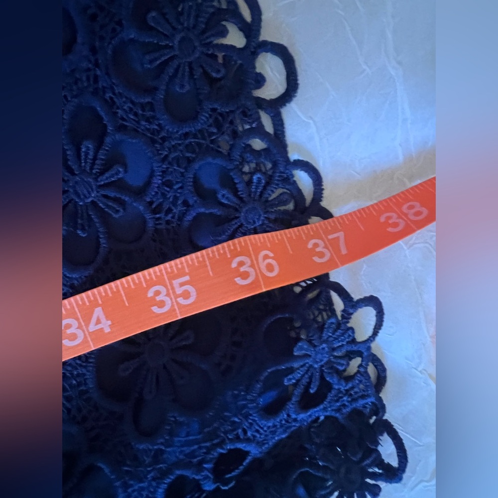 Adrianna papell blue lace dress - Picture 2 of 7